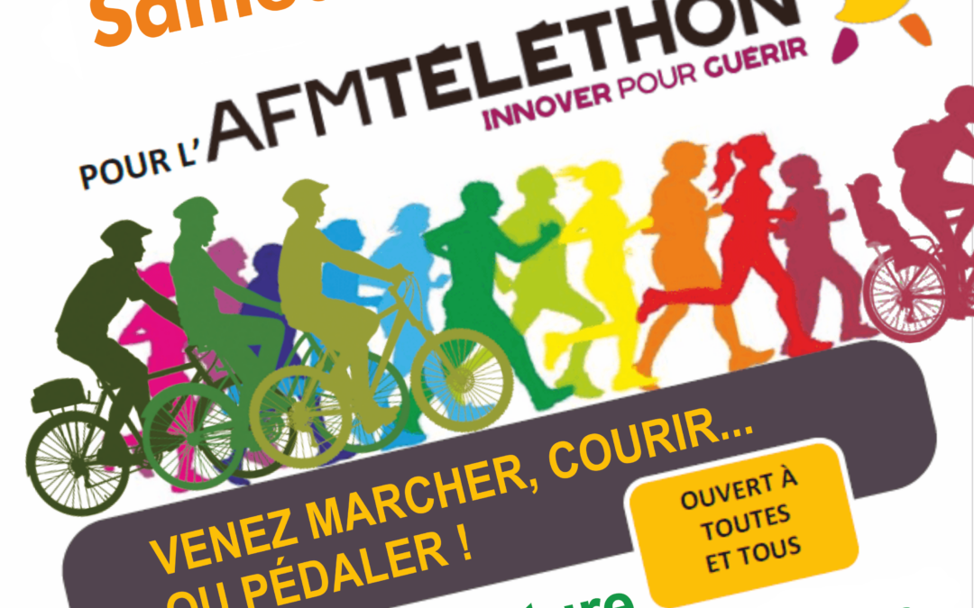 Venez marcher, courir ou pédaler pour le Téléthon